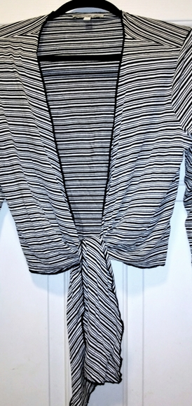 Versatile Striped, Lightweight Cardigan - Picture 3 of 16